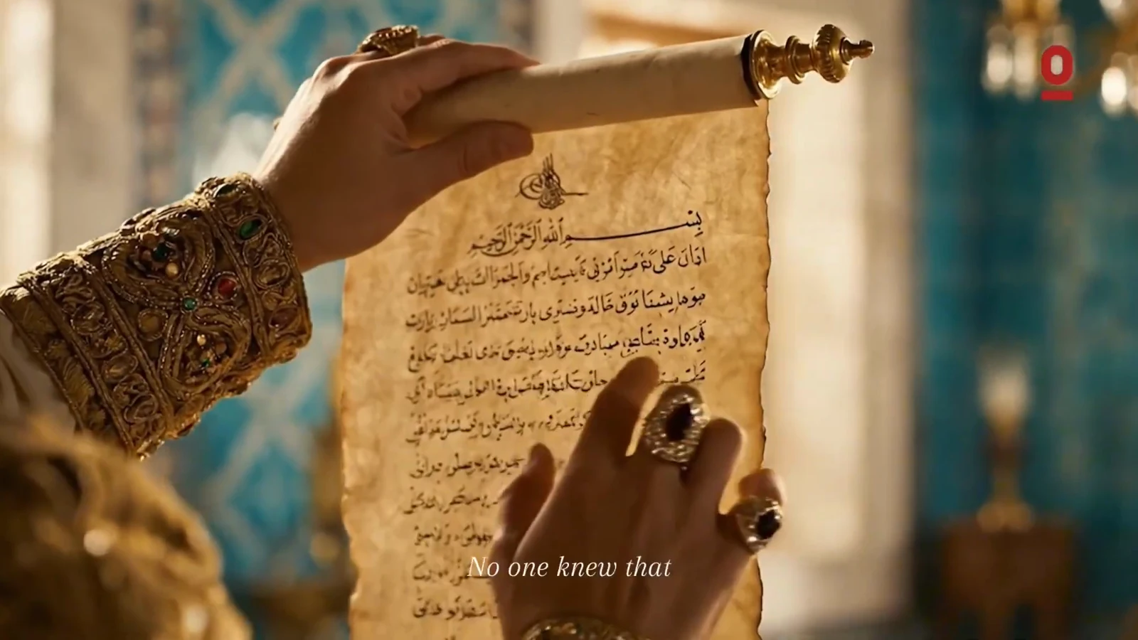 A handwritten manuscript being opened.