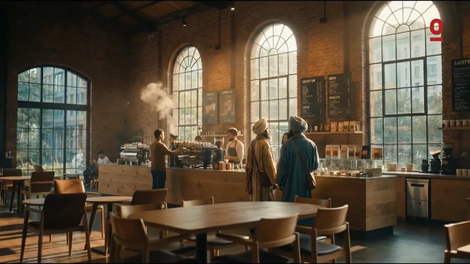 Coffee being prepared inside an Espressolab space.