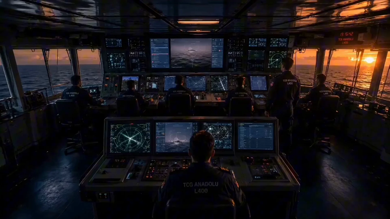 A control room from the TÜBİTAK film.